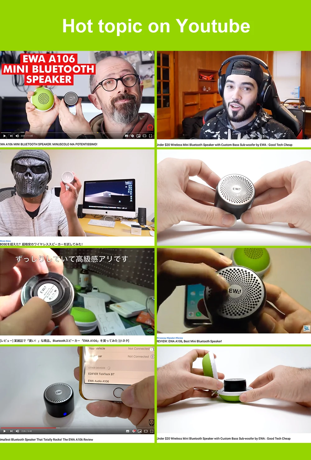 EWA A106 Pro IP67 waterproof Speaker 