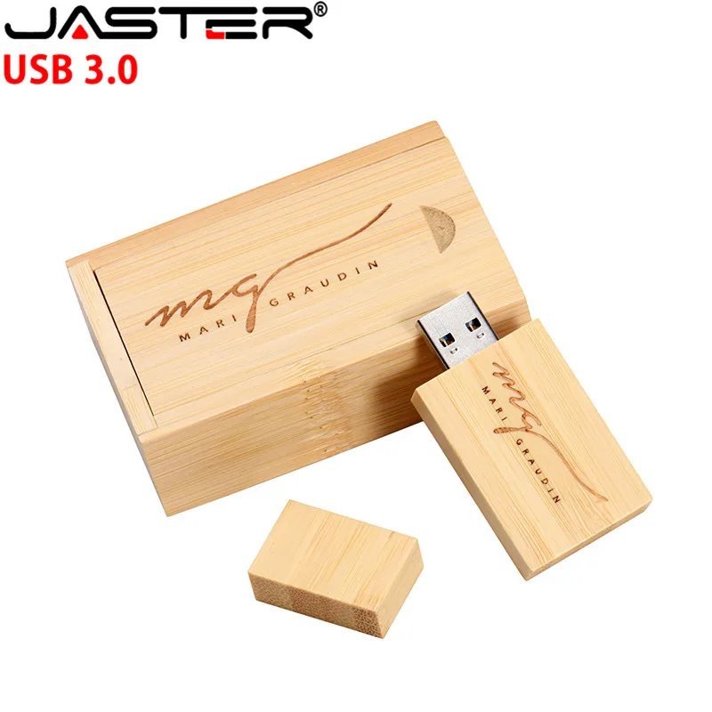 JASTER USB 3,0 логотип клиента деревянный USB флэш-накопитель Флешка карта памяти+ подарочная коробка 4 ГБ 8 ГБ 16 ГБ 32 ГБ 64 ГБ U диск свадьба