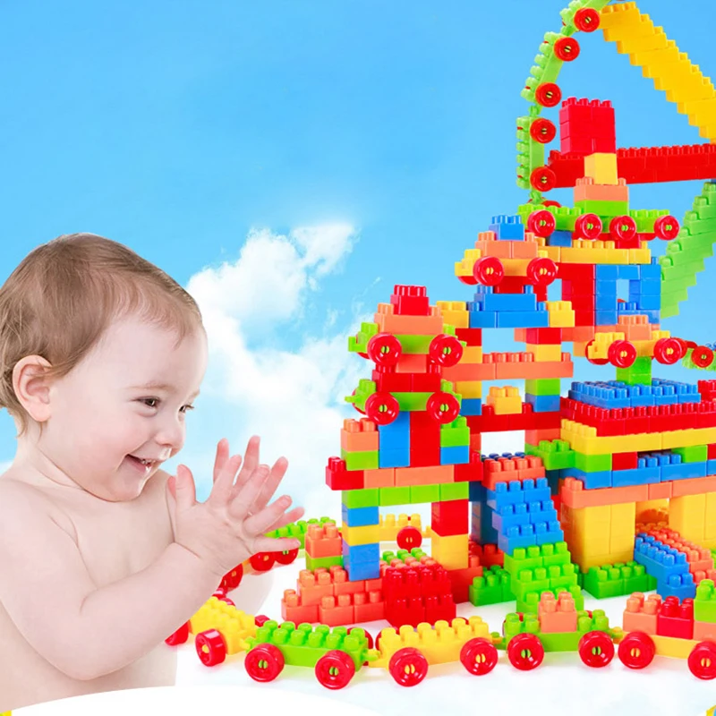 

HIPAC 200PCs DIY Buliding Blocks Cars Educational Toys Classic Blocks Construccion Constructor Sorters Bricks For Children