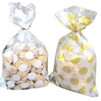 

Practical Candy Bag Resealable Gripseal Bags for Cookie,Cake,Chocolate,Candy,Snack Wrapping Good for Bakery Party with Stickers,