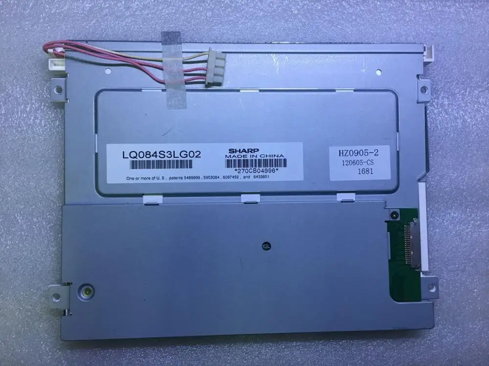 LQ084S3LG02 8.4 inch 800*600 LCD Display Screen for Industrial Equipment