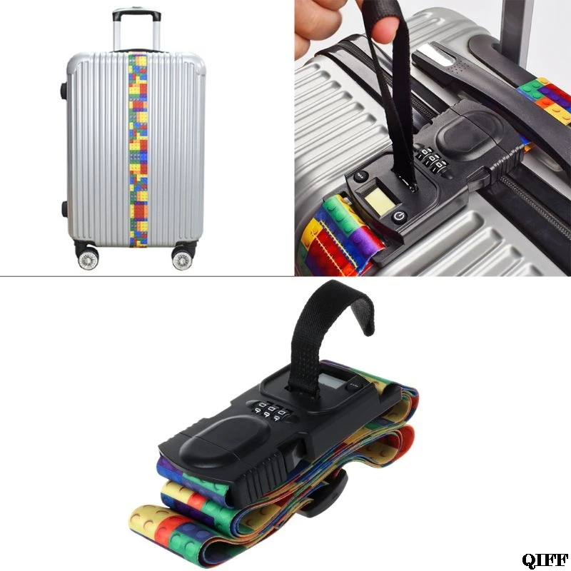 3в1 багажные весы для путешествий с кодом TSA замок чемодан ремень цифровой подвесной багажные весы