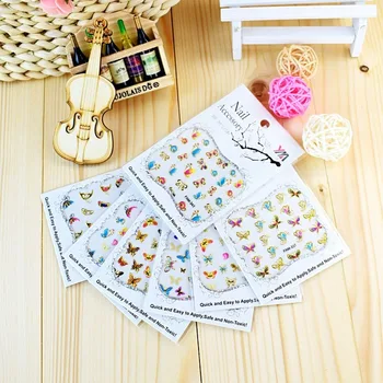 

Fashion 3D Three-dimensional Nail Stickers, Color Bronzing Butterfly Nail Stickers, DIY Nail Art Jewelry Decoration
