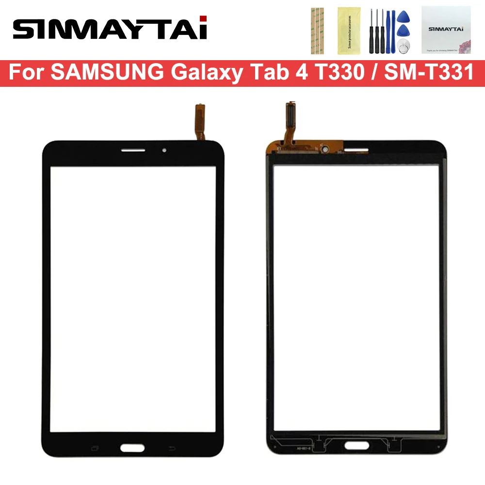 Экран 8 0 дюйма для Samsung Galaxy Tab 4 T330/SM T330 тачскрин с ЖК экраном стеклянная внешняя