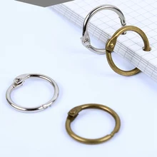 Высокое качество 10 шт./компл. Биндер из металлических колец альбомы Сделай Сам Отрывные книжные обручи открытие офиса Переплет поставки фотоальбом