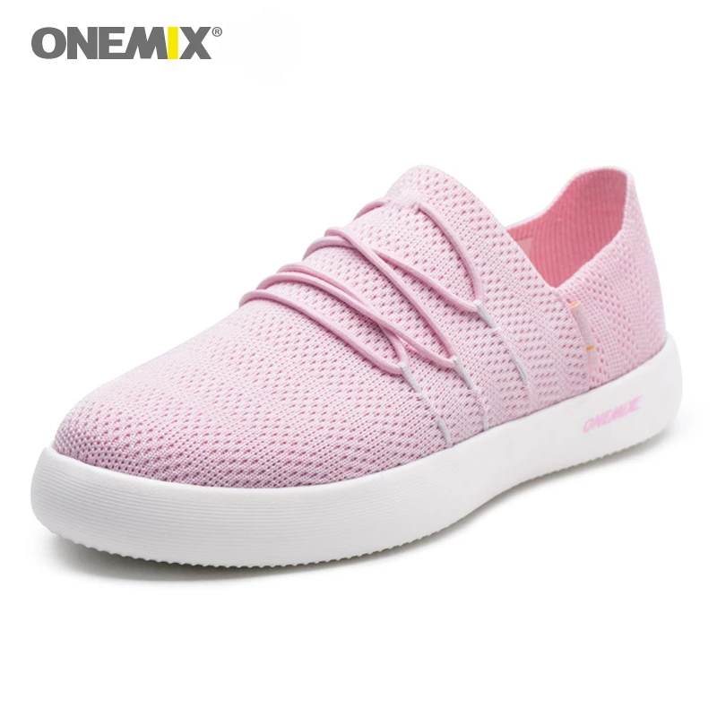

ONEMIX New Arrival Classics Style Women Walking Shoes Breathable Lightweight Slip On Lazy Shoes Men Walking Jogging Sneakers