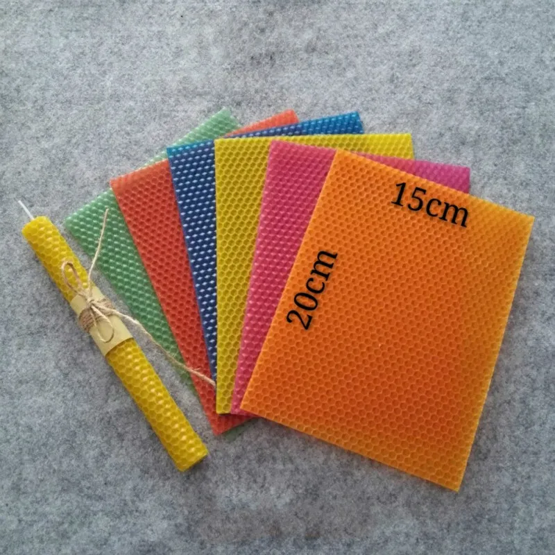 PROD 1005001275536780 12pcs 15cm*20cm*0.3cm Natural Candle Material
Handmade DIY Honey Candle for Children Craft Wax Honeycomb Color Beeswax