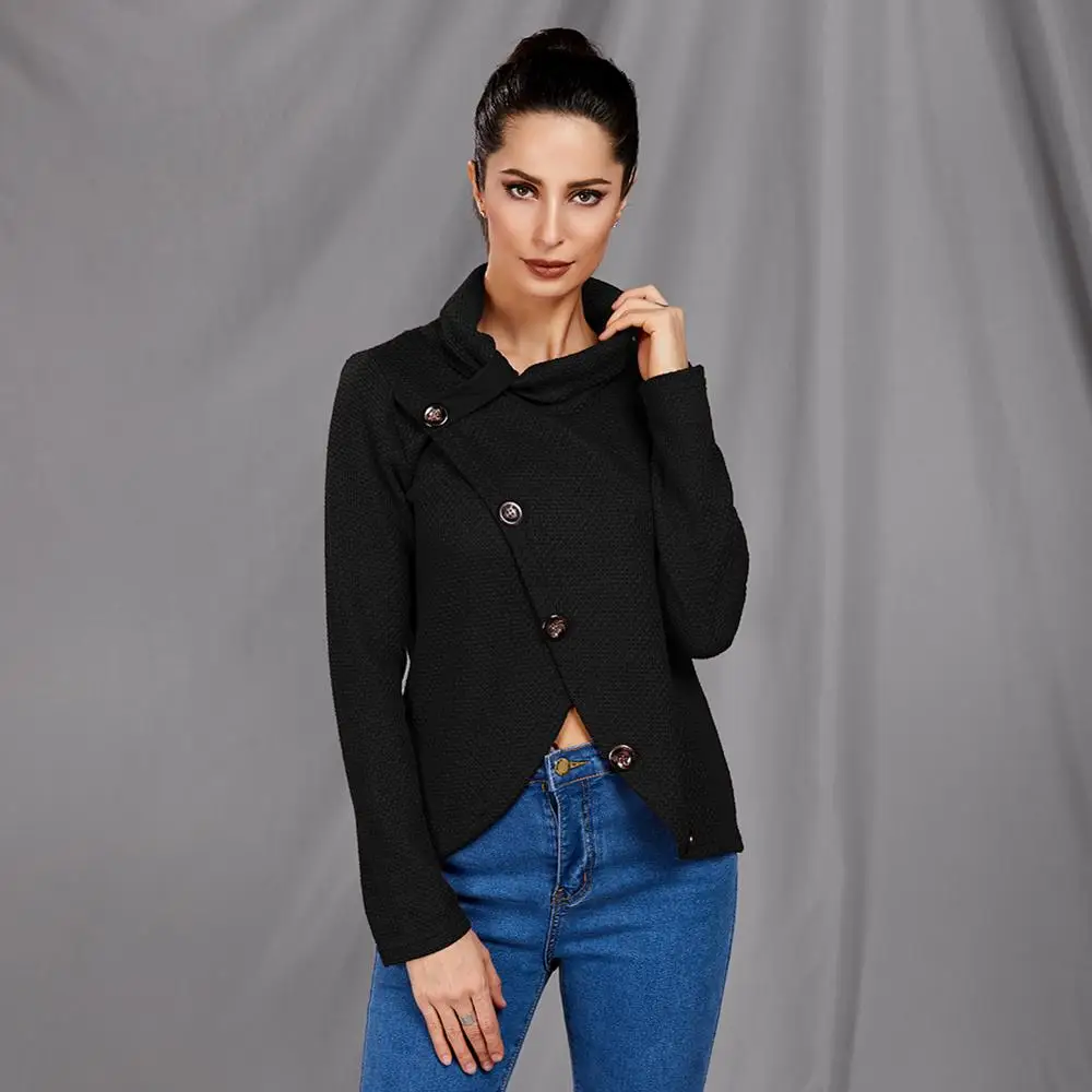 Prezzo Kureas Donne Ha Lavorato A Maglia Maglione A Collo Alto Pullover Autunno Inverno casual Maglia Manica Lunga Top Cross Petto di Massima Ago
