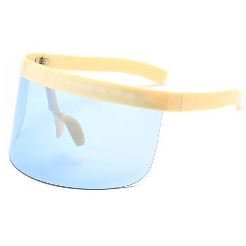 

Women Men Visor Sunglasses UV Protection Mirror Sun Glasses Sunscreen Face Mask
