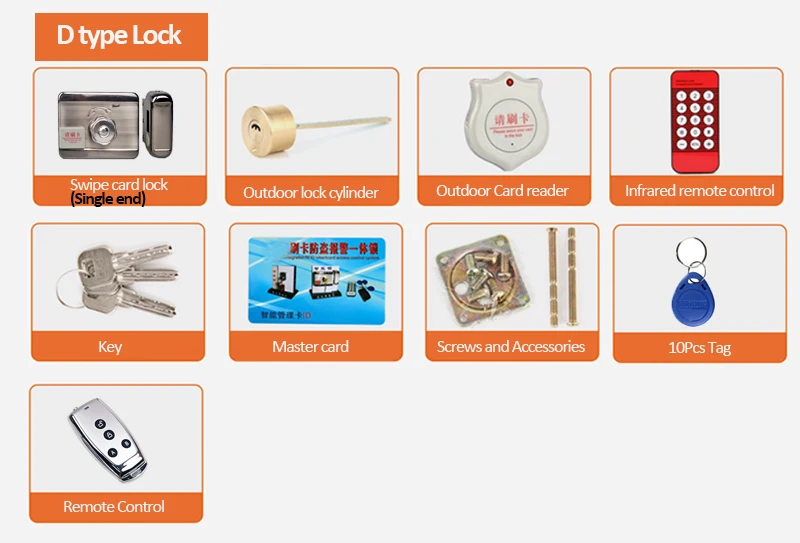 fechadura de escovação do cartão magnético para