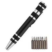 

8 In 1 Mini Precision Pen Screwdriver Repair Pen Tool Precision Gadget for Home Improvement Computer Alloy Screwdriver Set