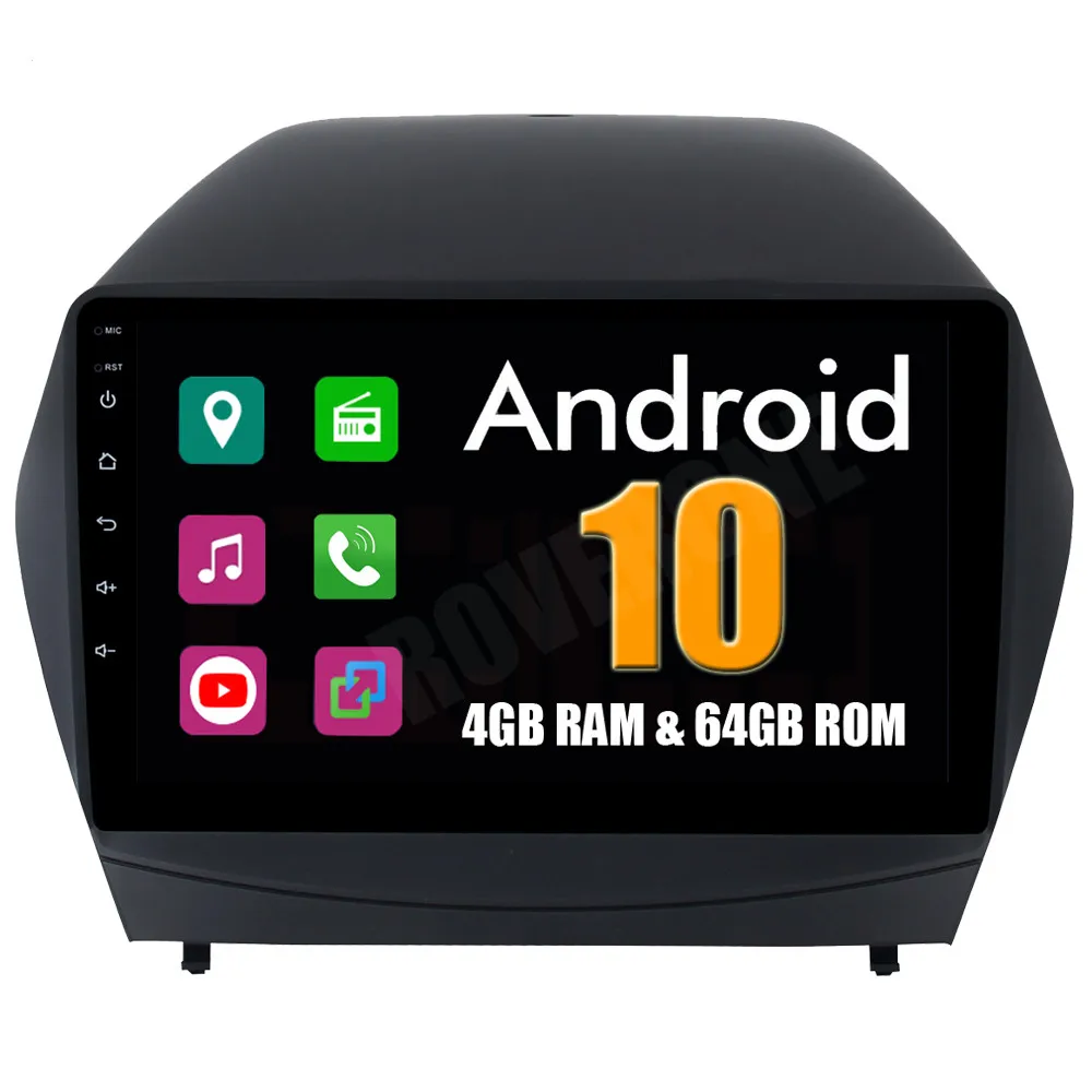 RoveroneヒュンダイツーソンIX35 アンドロイド 10 autoradio車のgpsラジオステレオエンターテイメントマルチメディア