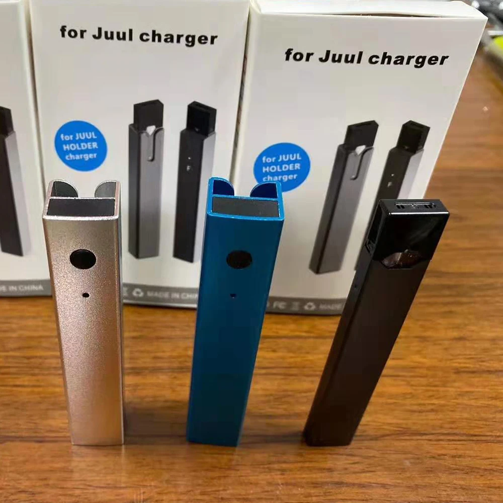 Для Juul маленькая удобная зарядка для электронной сигареты зарядная коробка Мобильный Внешний аккумулятор для курения во время зарядки