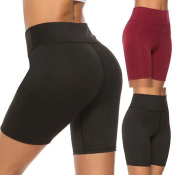 

1PC Casual Solid Black High waist and buttock Wide Waistband Adjustable Sport Wine Red Size S/M/L/XL YOGA Elastic