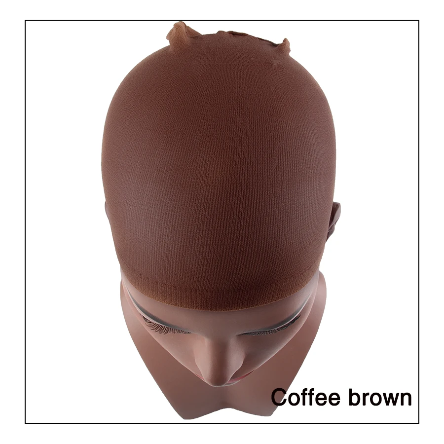 2Pcs Wig Caps Stocking Cap Hair Net Weave Nylon Stretch Mesh