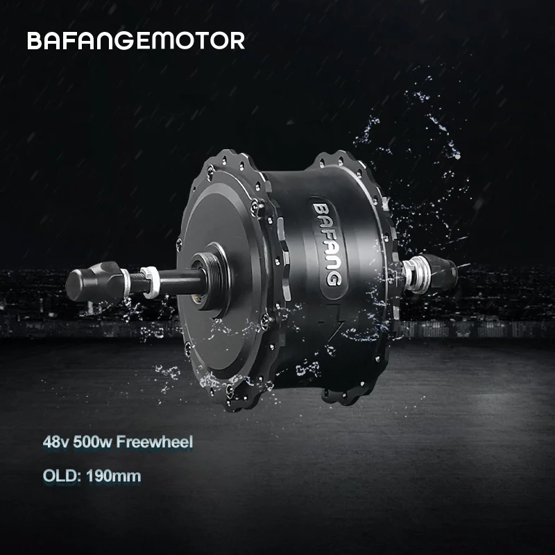 Bafang 48v 500w Hub Motor Rmg06 D Bafang Electric Bike Hub Motor Fat Bike  Old Freewheel Electric Bicycle Rear Motor Ebike 190mm - Electric Bicycle  Motor - AliExpress
