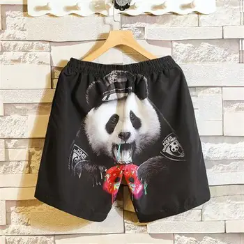 

2019ins Summer Men Casual Shorts Pants Mens Hip Hop Rap Male Trousers Street Cartoon Straight Breathing Loose Board Short Pant