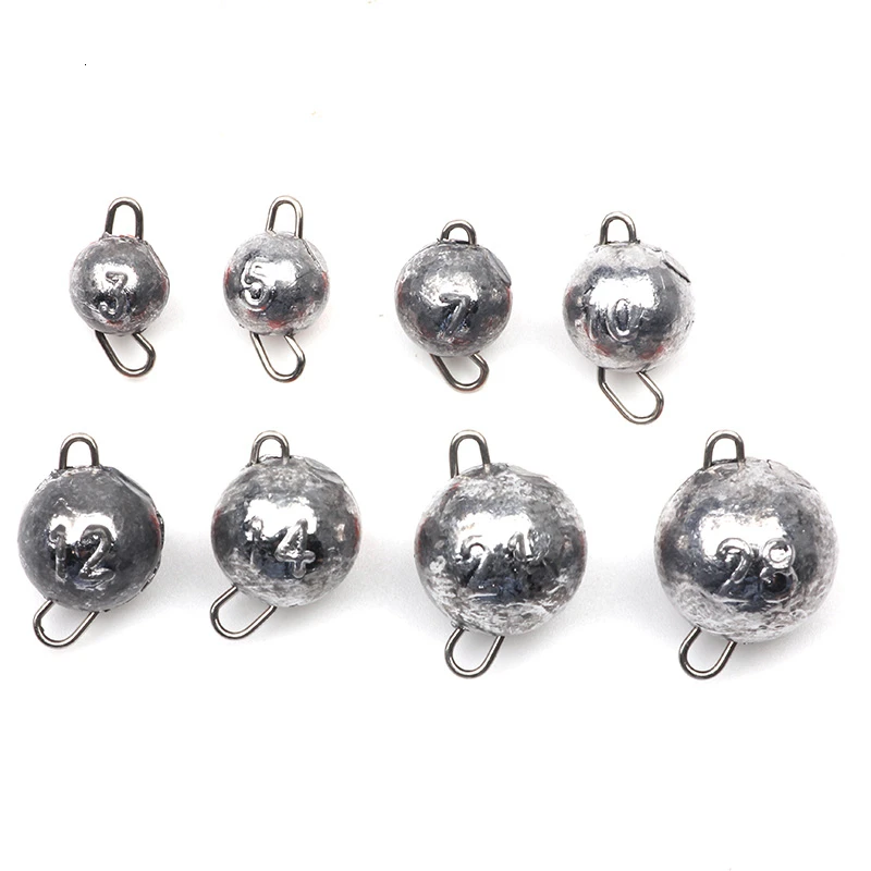 

Rompin 5pcs Fishing Lead Sinker Weight 3g-28g Sinker Hook Connector Quick Release Casting Fishing Sinker Bullet Fishing Tackle