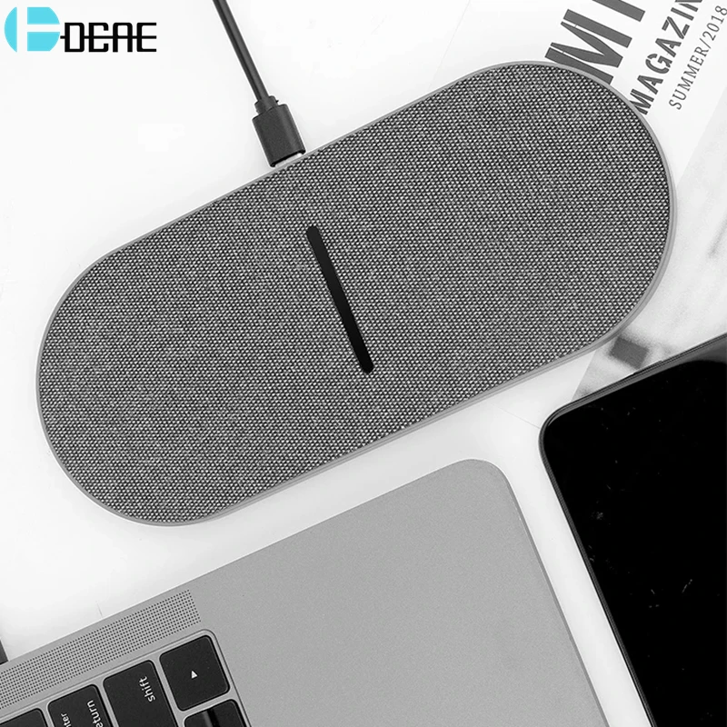 2 in 1 30W Qi Wireless Charger for iPhone 13 12 Pro Max 11 XS XR X 8 20W Dual Fast Charging Pad For Samsung S21 S20 S10 Xiaomi | Мобильные
