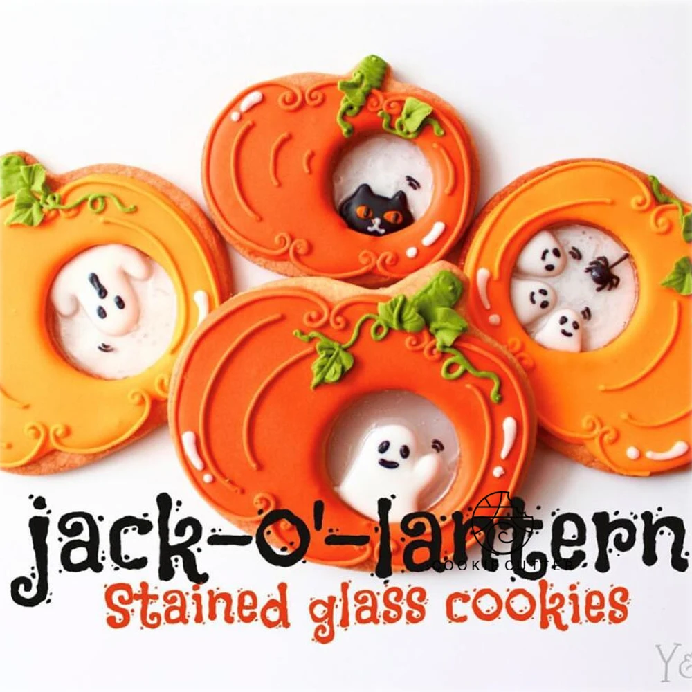 

Pumpkin Shaking Biscuit Mold Halloween Bat Cobweb Spider Candy Jar Shape Cookie Cutter Plastic Baking Mold Cake Decoration Tools