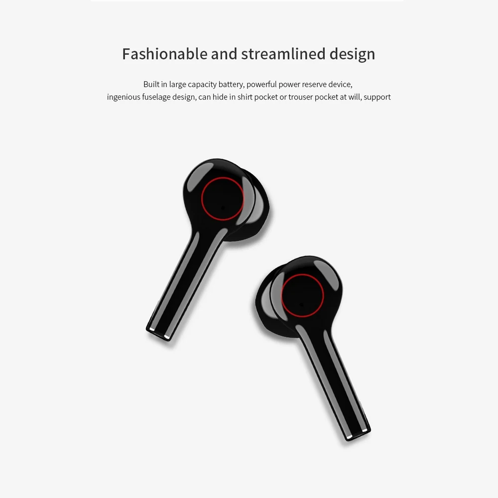 Bluetooth Earphone Semi-in-ear Wireless TWS Dual Connection Headphone Hall Magnetic Earbuds with Microphone Headset Earphones