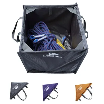 

Nylon Folding Cube Rock Climbing Bag Throw Line Rope Foldable Storage Bag for Camping Hiking Climbing Accessories