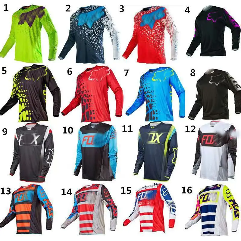 

STREAM FOX hundreds of Jerseys Summer Mountain Bike Jersey Cross Country Motorcycle Downhill Long Sleeve T-Shirt