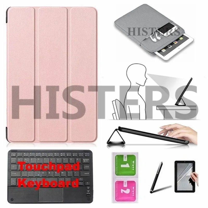 CBBK-N11-MGJ Аксессуары для samsung Galaxy Tab S6 10," SM-T860 SM-T865 чехол+ Bluetooth клавиатура+ чехол+ пленка+ стилус+ салфетки - Цвет: CBBK-N11-MGJ