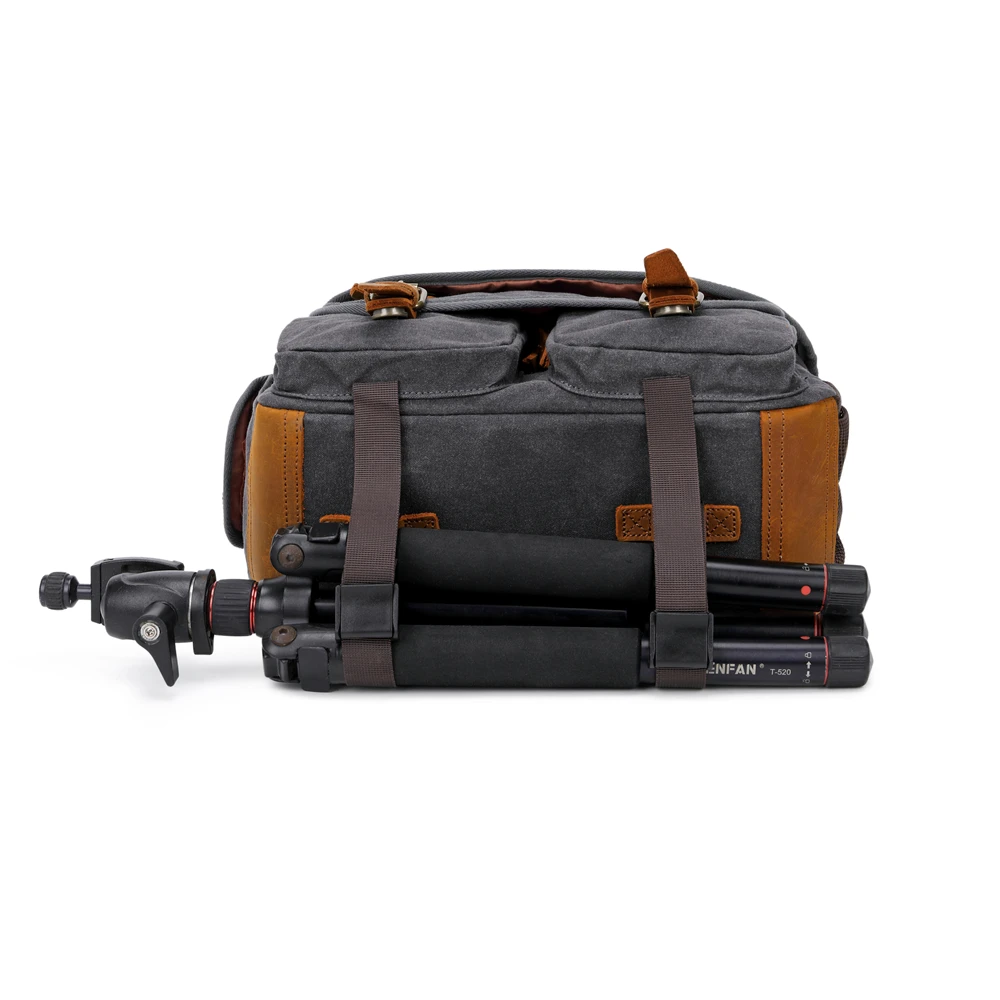 Bolsa de Ombro para Câmera Tripé para Fotografia Vintage à Prova D'água para Canon Profissional Nikon Sony ou Slr - Image 3