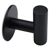 Wall Hook Stainless Steel Clothes Hanging Hooks Matte Black 3M Adhesive Key Towel Holder for Bathroom Kitchen ► Photo 3/6