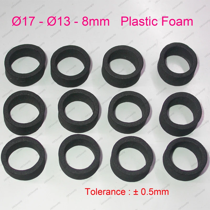 D17-D13-8mm (12pcs) plastic Foam / Gasket / Spacer for camera Lens to block IR lights security camera installation assembly