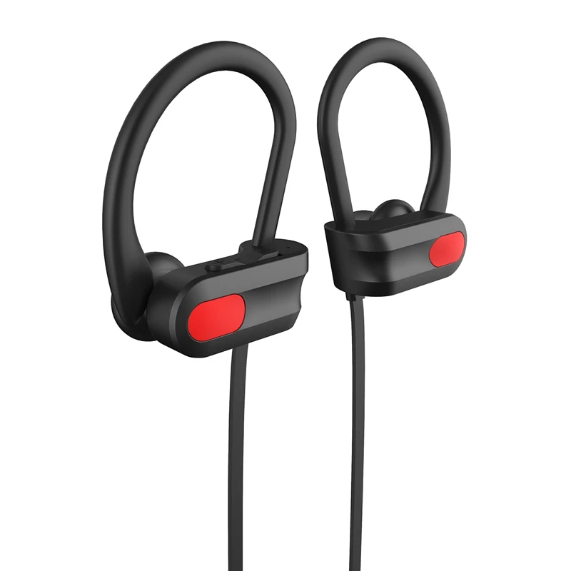 Bluetooth наушники, Беспроводные спортивные наушники с микрофоном Ipx7, водонепроницаемые Hd стерео наушники с защитой от пота для спортзала, бега, тренировки, 8 часов