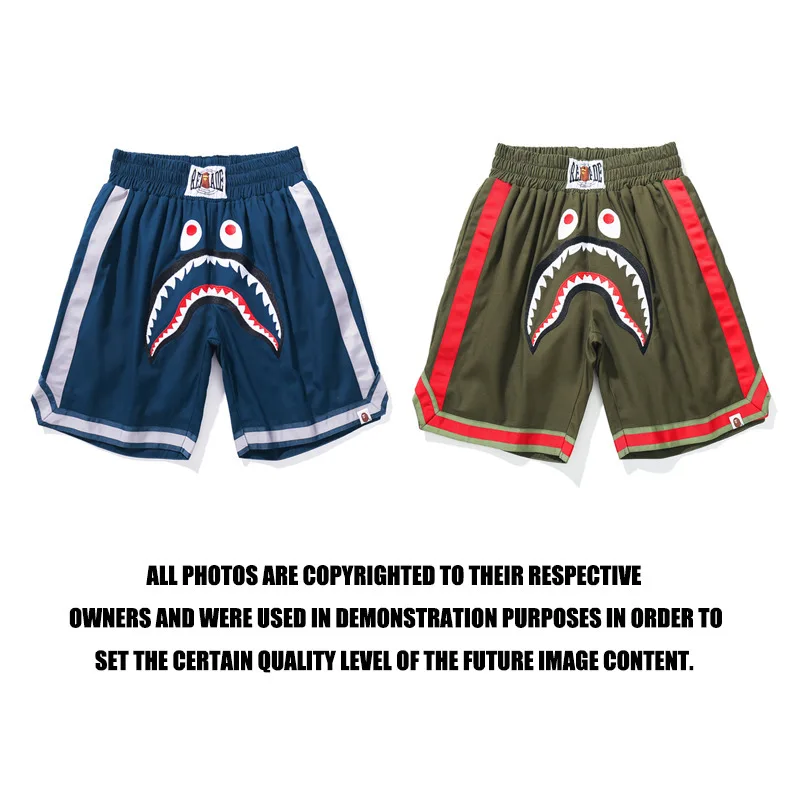 

Popular Brand Readymade X Ape Head Joint-Military-Style Workwear Embroidered Shark Shorts Shorts