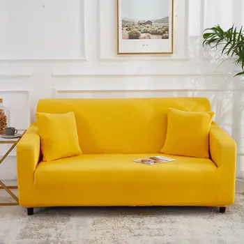 

Hot sale lazy sofa cover stretch solid color fluorescent color milk silk sofa cushion universal full cover sofa wallpaper