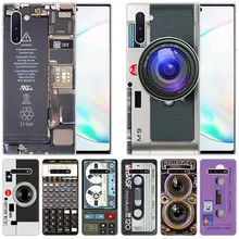 Retro Vintage Cámara Cassette música suave funda para Samsung Galaxy Note 10 Pro 9 8 5 M30S M40 S10E S10 5G S9 S8 más S7 S6 borde S5