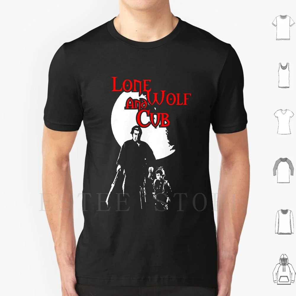 Lone Wolf And Cub T Shirt Cotton Men Diy Print Lone Wolf Cub Shogun Anime Japan Swords