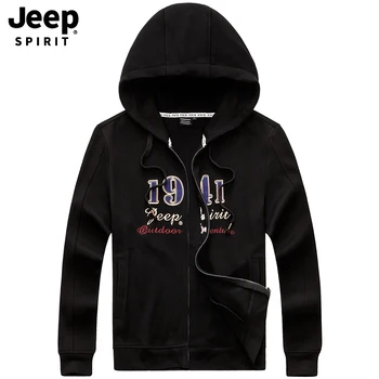 

JEEP SPIRIT Famous Brand Hoodies Men Fashion Casual Hooded Collar Autumn Men Hoodies Print Letter Sweatshirt Men