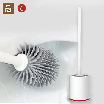 

Youpin Yijie TPR Vertical Storage Toilet Brushes and Holder Cleaner Set Silica Bathroom Glue Bristles for xiaomi Cleaning Tool