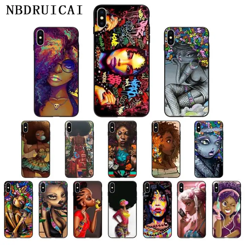 NBDRUICAI африканские девушки высокое качество чехол для телефона iPhone 11 pro XS MAX 8 7 6 6S Plus