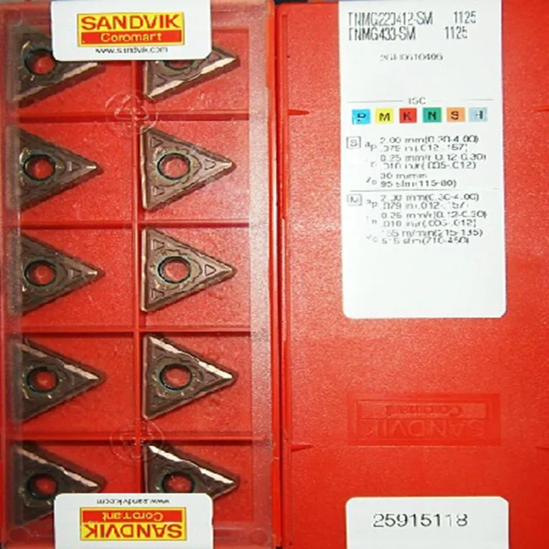 10 шт. карбидные вставки SANDVIK 1125 Φ 1125|Токарный инструмент| |