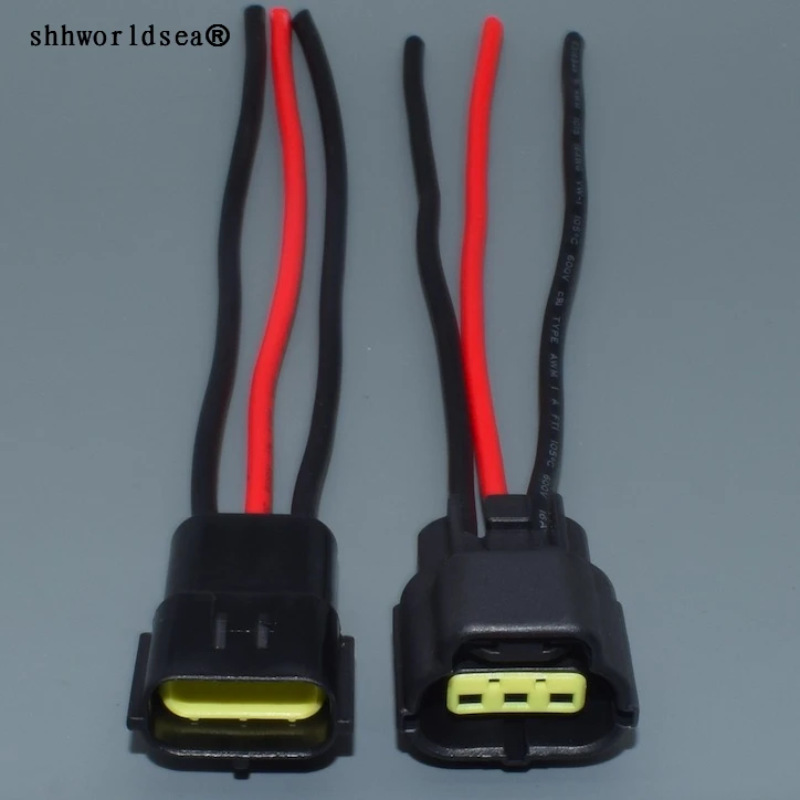 shhworldsea 1PCS 3pin for Volvo S60 S80 XC60 XC90 camshaft eccentric shaft position sensor wiring connector 174359-2 174357-2 | Автомобили