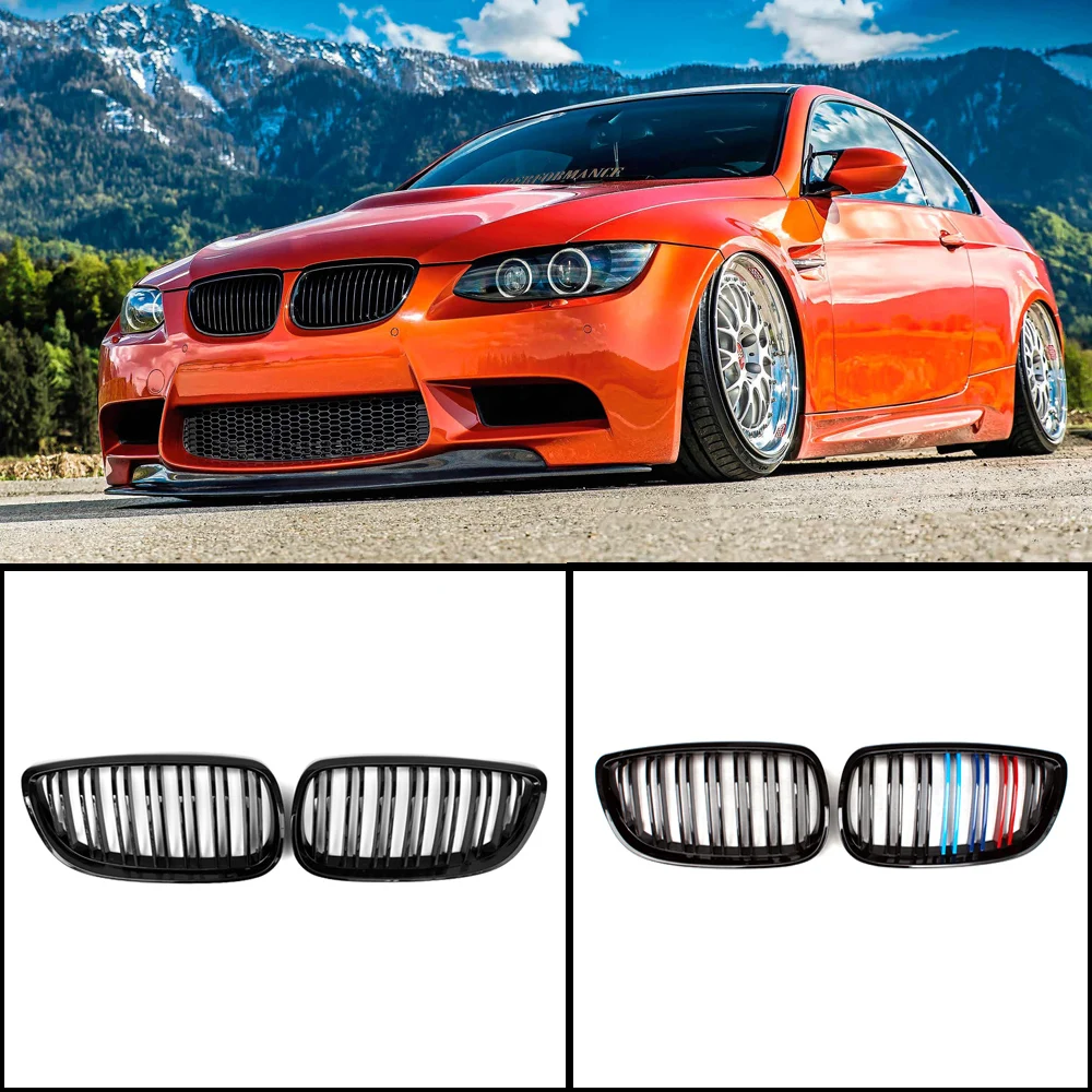 2 планки Передняя решетка для почек BMW 3 серии E92 COUPE E93 Кабриолет E90 M3 pre LCI 2006