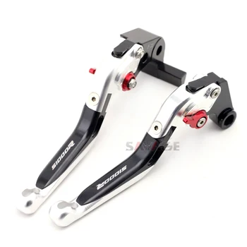 

Brake Clutch Lever For BMW S1000R 2014-2018 15 16 17 Black+Silver Folding Extendable Motorcycle Accessories Logo S1000 R