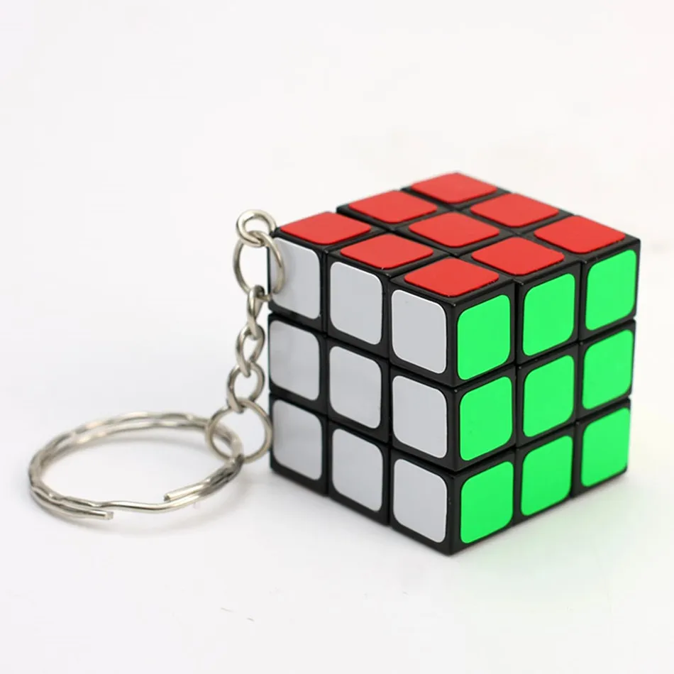 Magic Cubes Keychain magic cube puzzle puzzle cube magic puzzle toy puzzle toys 3x3x3 3CM Magic Cubes Pendant Twist Puzzle Toys for Children Gift Cube