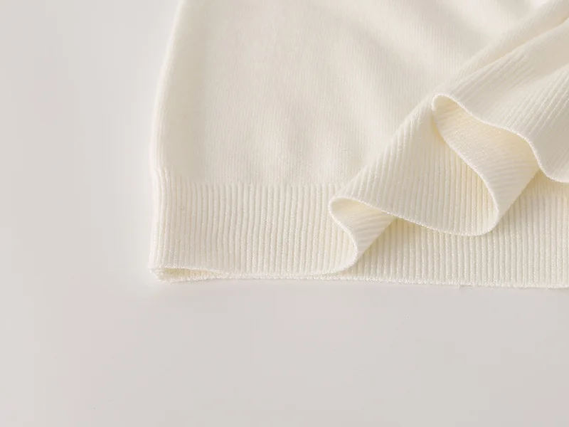 Мультфильм Подсолнух гладильная дрель солнцезащитные очки вязаный белый свитер пуловер Топ корейский Топ свободный свитер