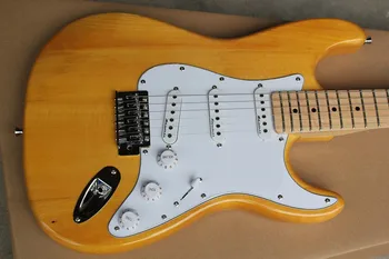 

New Arrival 6 string nature wood Electric Guitar !! @12