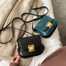 Модные сумки через плечо с узором «крокодиловая кожа», женская сумка на цепочке, сумка из искусственной кожи, сумка для рук, женские дизайнерские вечерние сумочки кошелек