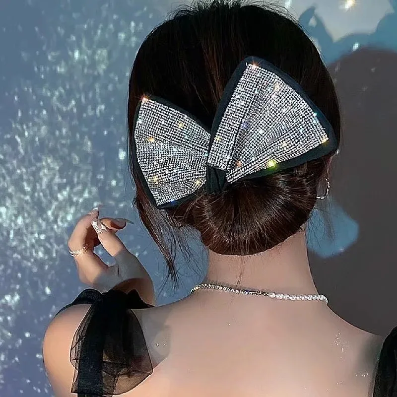 Twisting Hair Clips Rhinestones Magic Lazy Bowknot Balls Wire Head Dish Hairband Coiler Clip Leopard Print Accessories For Women |