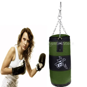 

90cm Punch Bags MMA Boxing Training Sandbag Heavy Duty Bags for Fitness Practice and Responsiveness Improvement.