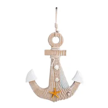 Mediterranean style blue gray anchor home room decoration pendant coffee bar wall hangings with shell starfish retro anchor tiffany shell wall lamp mediterranean sea style shell cover wall ligting fixture